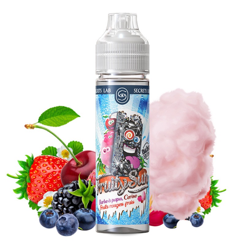 Barbe à Papa Cerise Fruits rouges 50ml 0mg