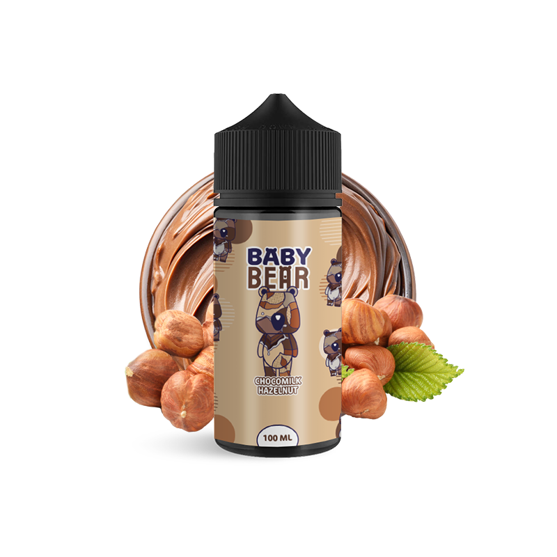 Chocomilk Hazelnut 100ml 0mg - Baby Bear