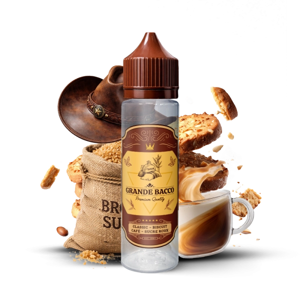 Classic Biscuit Café Sucre Roux 0mg 50ml - Grande Bacco